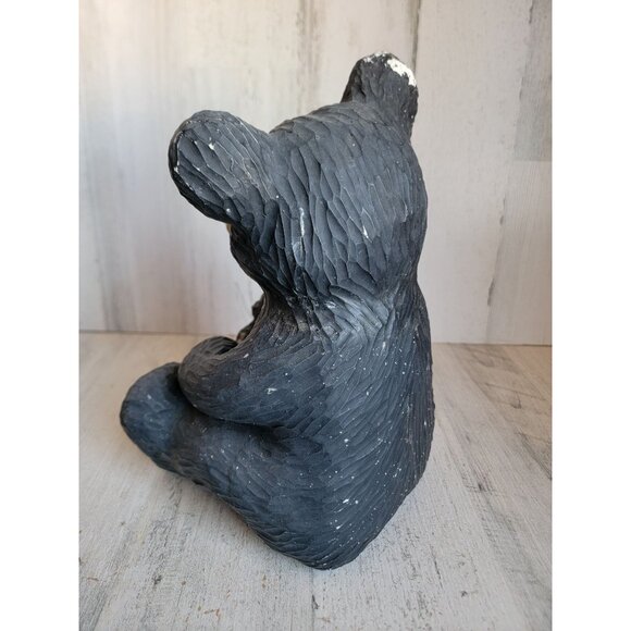 Youngs vintage black bear cub home decor woods Xmas unique - Picture 5 of 13